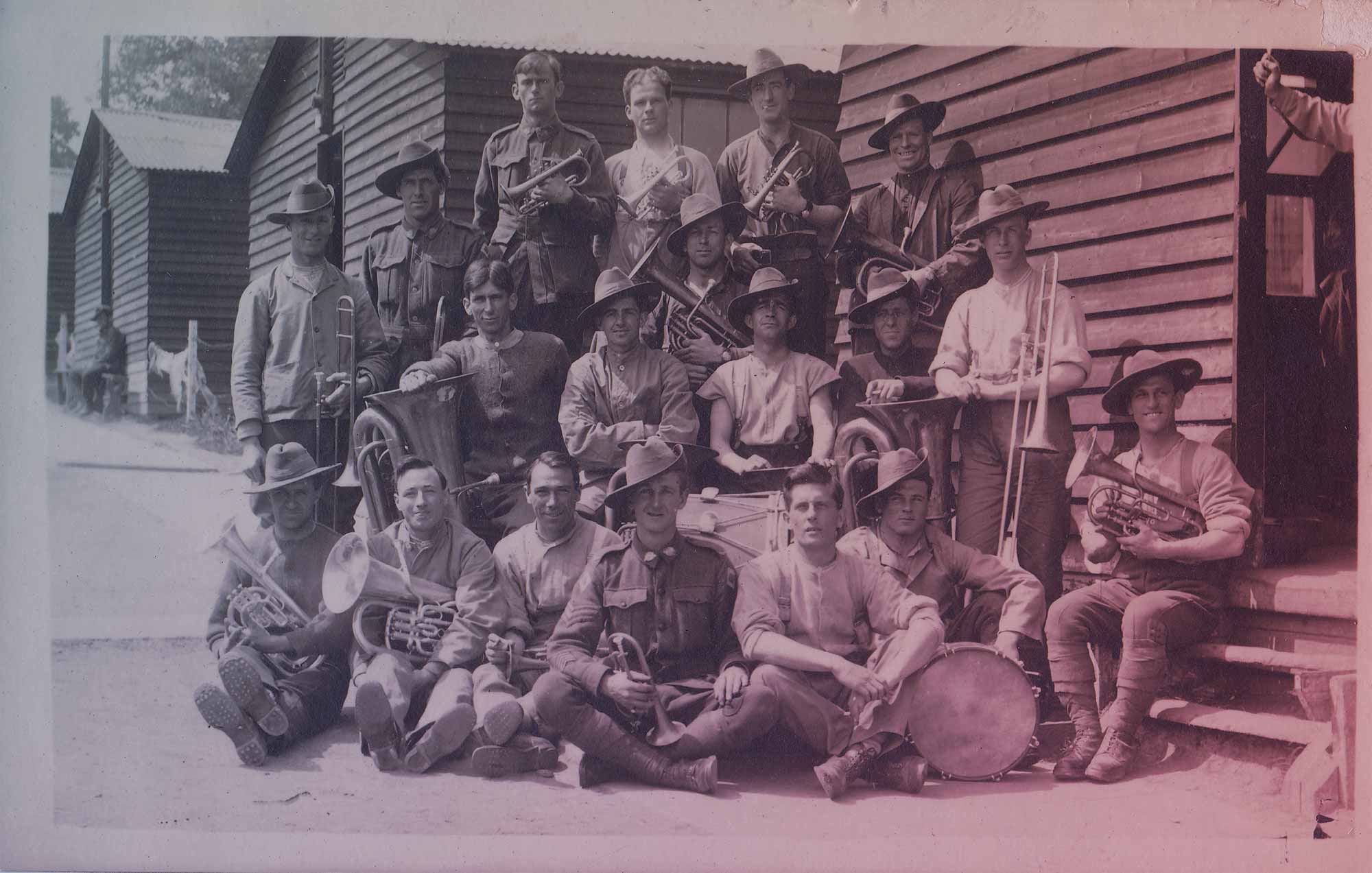 Members of the 21st Battalion Band