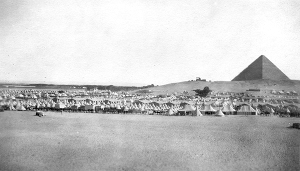 Australian camp, Egypt, c915. University of Melbourne Archives, Joseph Bishop and family collection